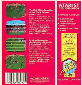 Advanced Rugby Simulator back