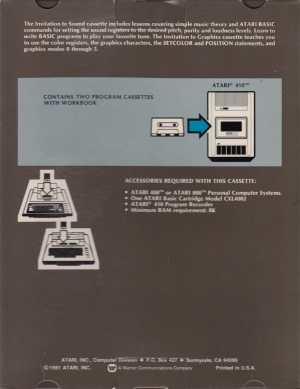 An Invitation To Programming 3 cass large back