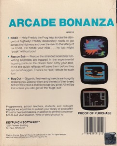 Arcade Bonanza disk back