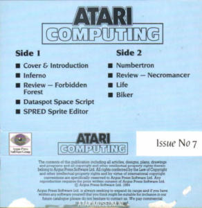 Atari Computing 7 cass
