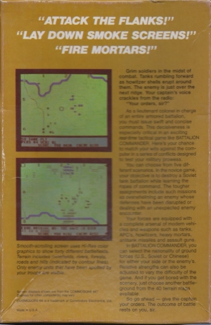 Batallion Commander disk back