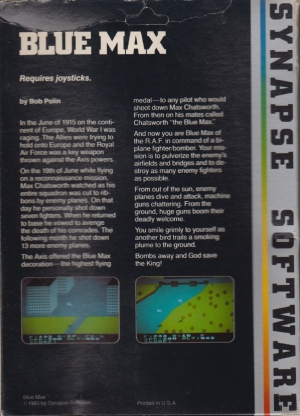 Blue Max Synapse disk back