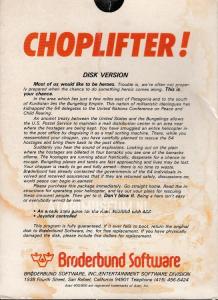 Choplifter disk back