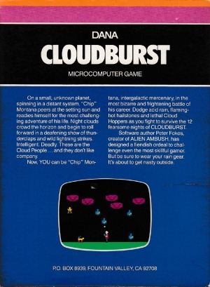 Cloudburst cart back