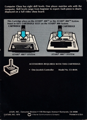 Computer Chess cart small back