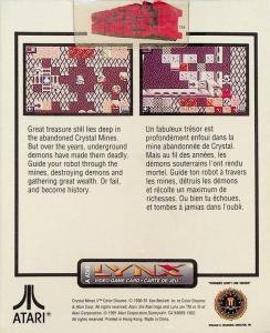Crystal Mines II back
