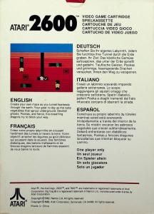 Dig Dug red box back
