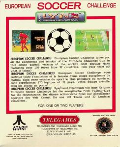 European Soccer Challenge back