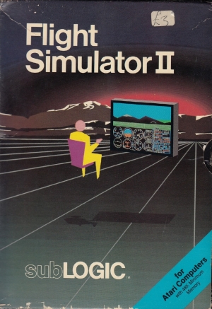 Flight Simulator II disk front