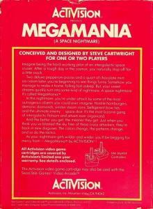 Megamania back