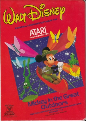 Mickey In The Great Outdoors disk front