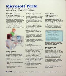 Microsoft Write back