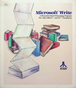 Microsoft Write front
