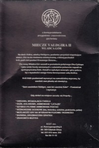 Miecze Valdgira II disk back