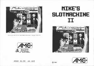 Mikes Slotmachine II disk