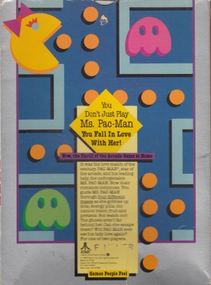 Ms Pac Man cart large back