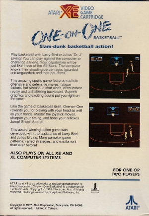 One On One cart back