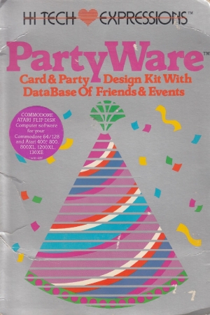 Partyware disk front