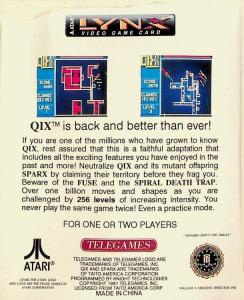 Qix back