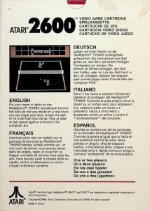 Realsports Tennis red box back