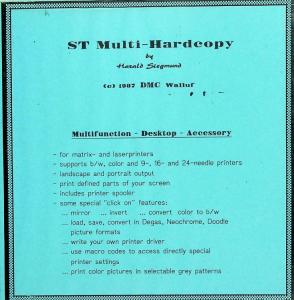 ST Multi Hard Copy front