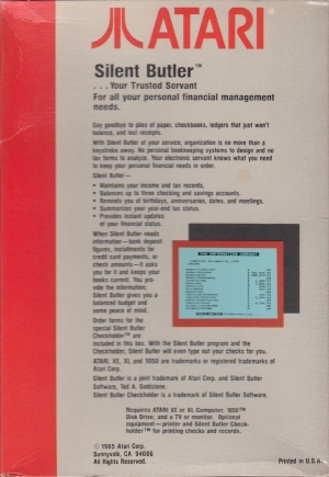 Silent Butler disk back