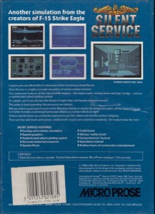 Silent Service darkblue disk back