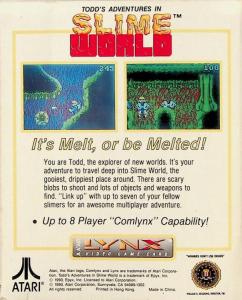 Slime World back