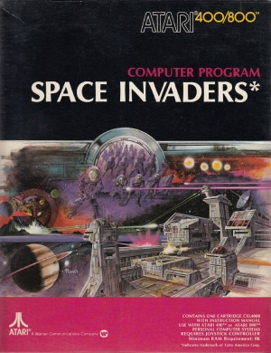 Space Invaders cart large front