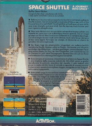 Space Shuttle Activision cass back