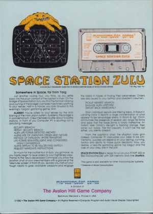 Space Station Zulu cass back