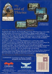 The Guild Of Thieves disk back