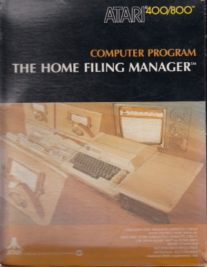 The Home Filing Manager disk black front