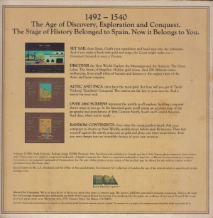 The Seven Cities Of Gold disk back
